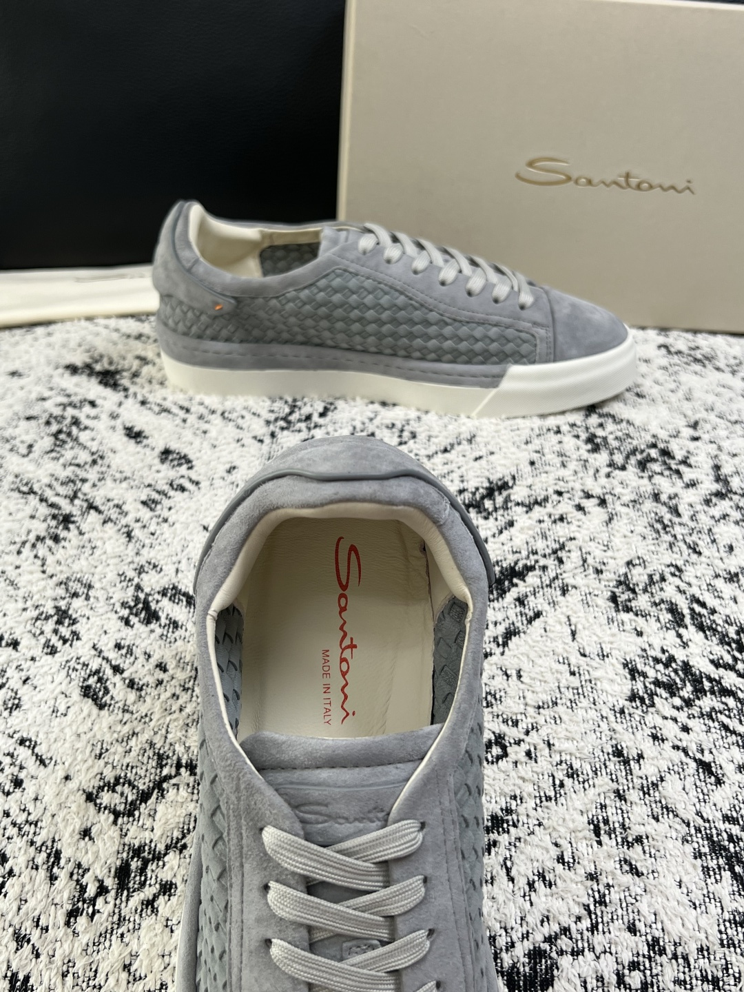⚠️只换码不退⚠️    Santoni  高品质    顶级工艺品  圣东尼  专柜新品同步，鞋面意大利进口牛皮拼布面