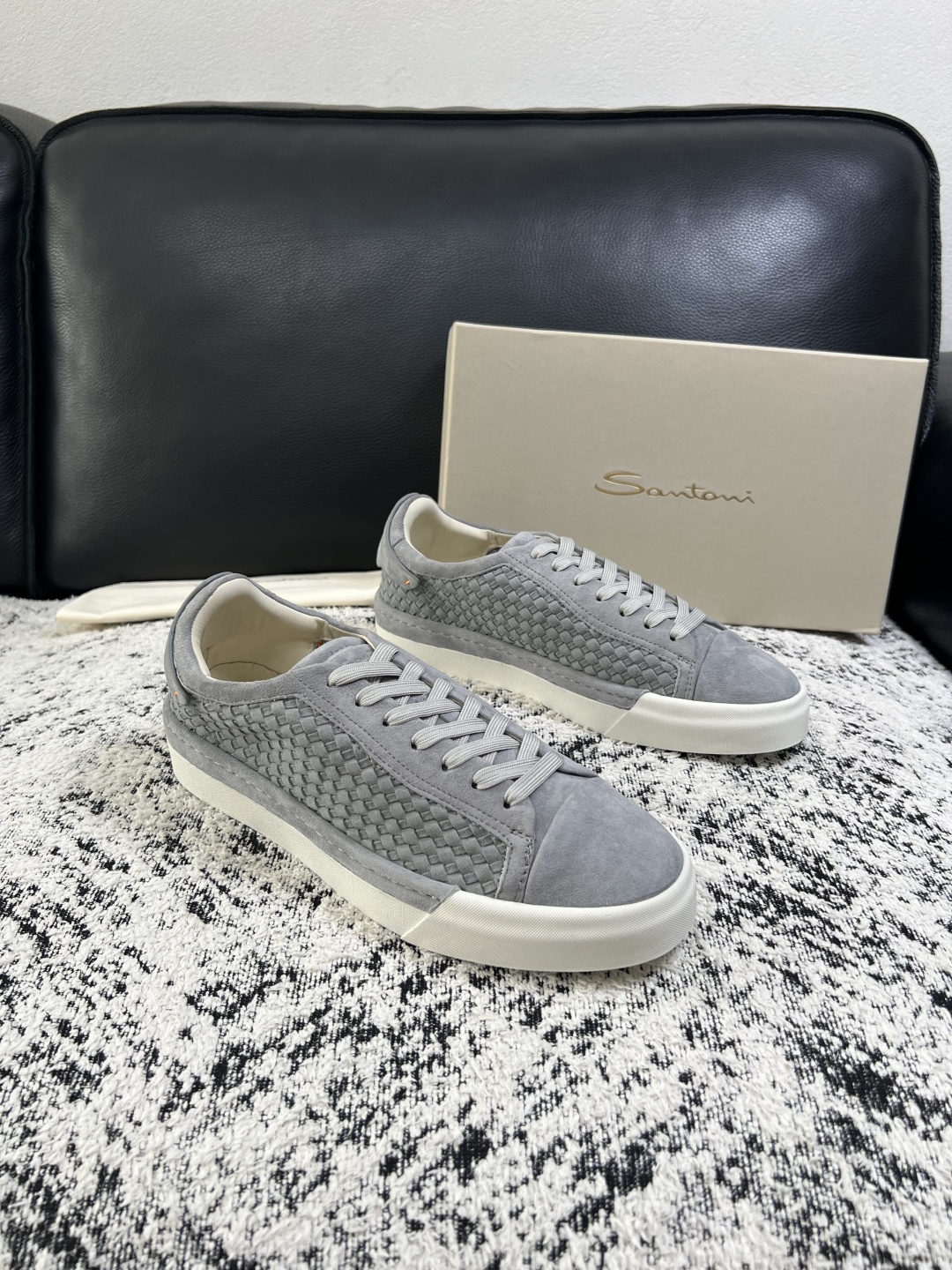 ⚠️只换码不退⚠️    Santoni  高品质    顶级工艺品  圣东尼  专柜新品同步，鞋面意大利进口牛皮拼布面