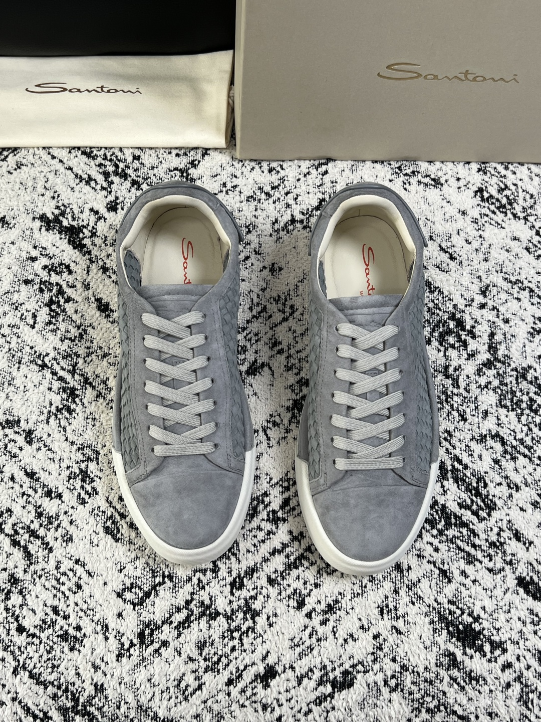⚠️只换码不退⚠️    Santoni  高品质    顶级工艺品  圣东尼  专柜新品同步，鞋面意大利进口牛皮拼布面