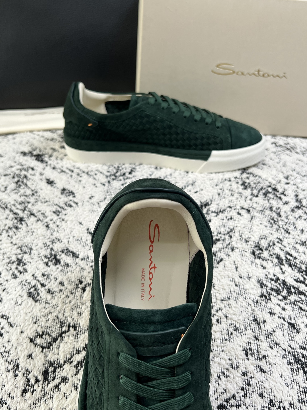 ⚠️只换码不退⚠️    Santoni  高品质    顶级工艺品  圣东尼  专柜新品同步，鞋面意大利进口牛皮拼布面
