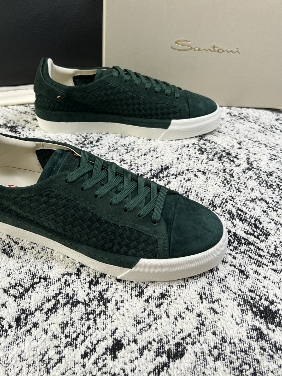 ⚠️只换码不退⚠️    Santoni  高品质    顶级工艺品  圣东尼  专柜新品同步，鞋面意大利进口牛皮拼布面
