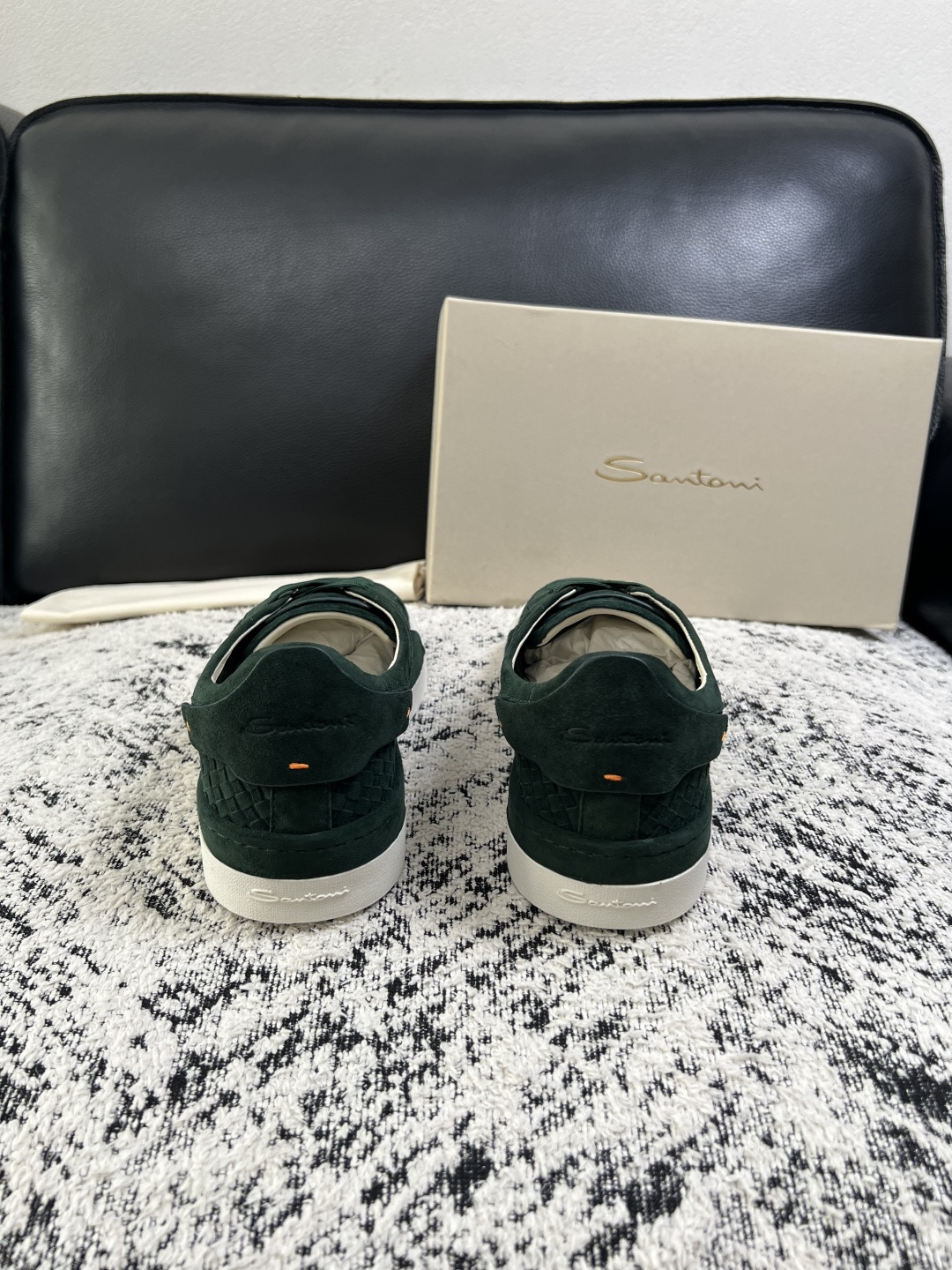 ⚠️只换码不退⚠️    Santoni  高品质    顶级工艺品  圣东尼  专柜新品同步，鞋面意大利进口牛皮拼布面