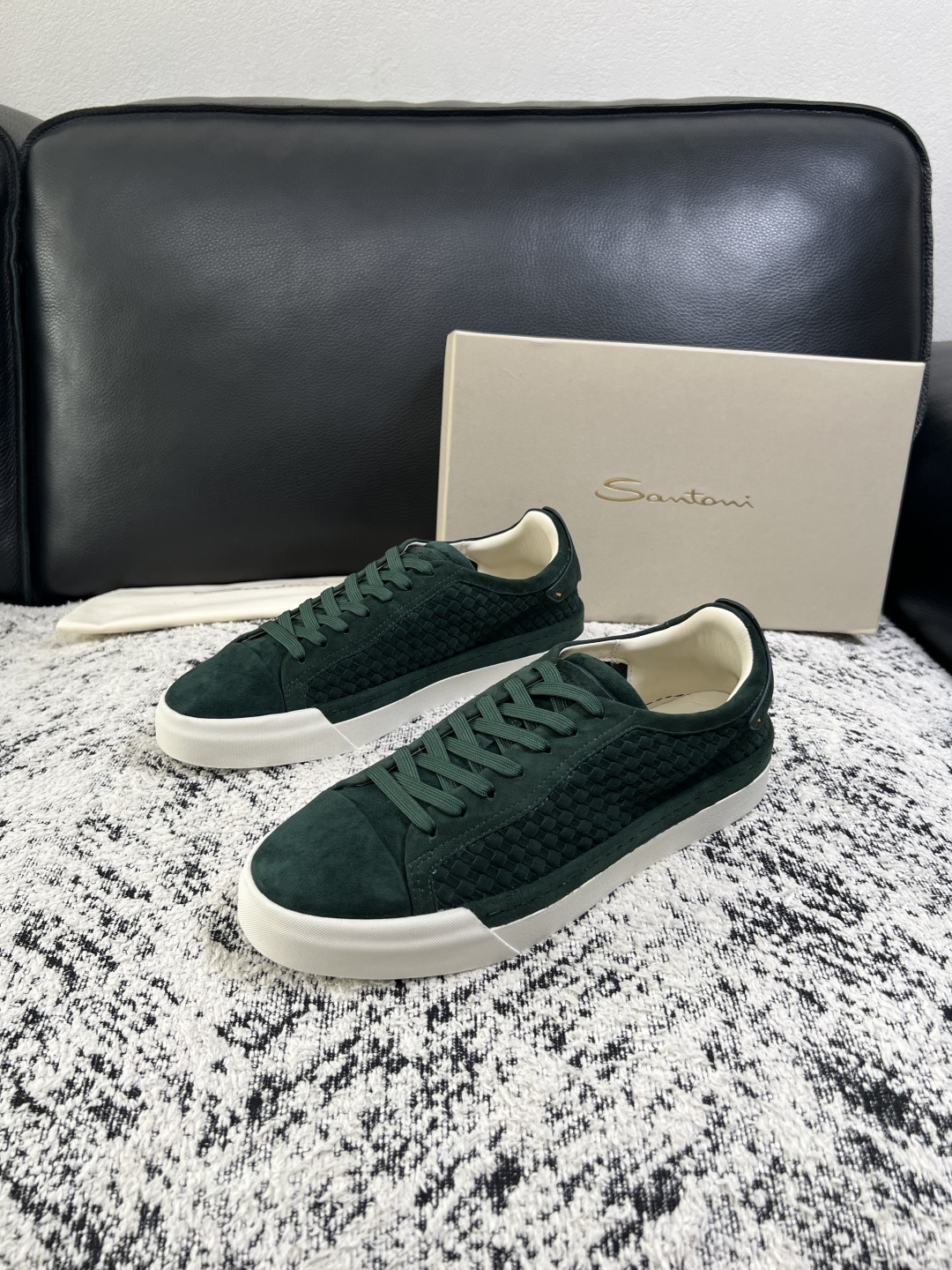 ⚠️只换码不退⚠️    Santoni  高品质    顶级工艺品  圣东尼  专柜新品同步，鞋面意大利进口牛皮拼布面