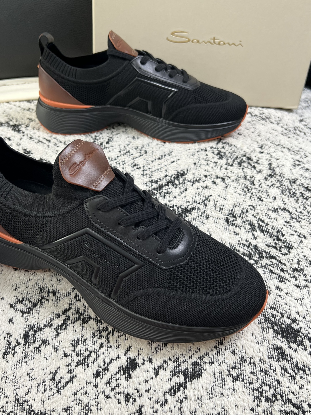 ⚠️只换码不退⚠️    Santoni  高品质    顶级工艺品  圣东尼  专柜新品同步，鞋面意大利进口牛皮拼布面