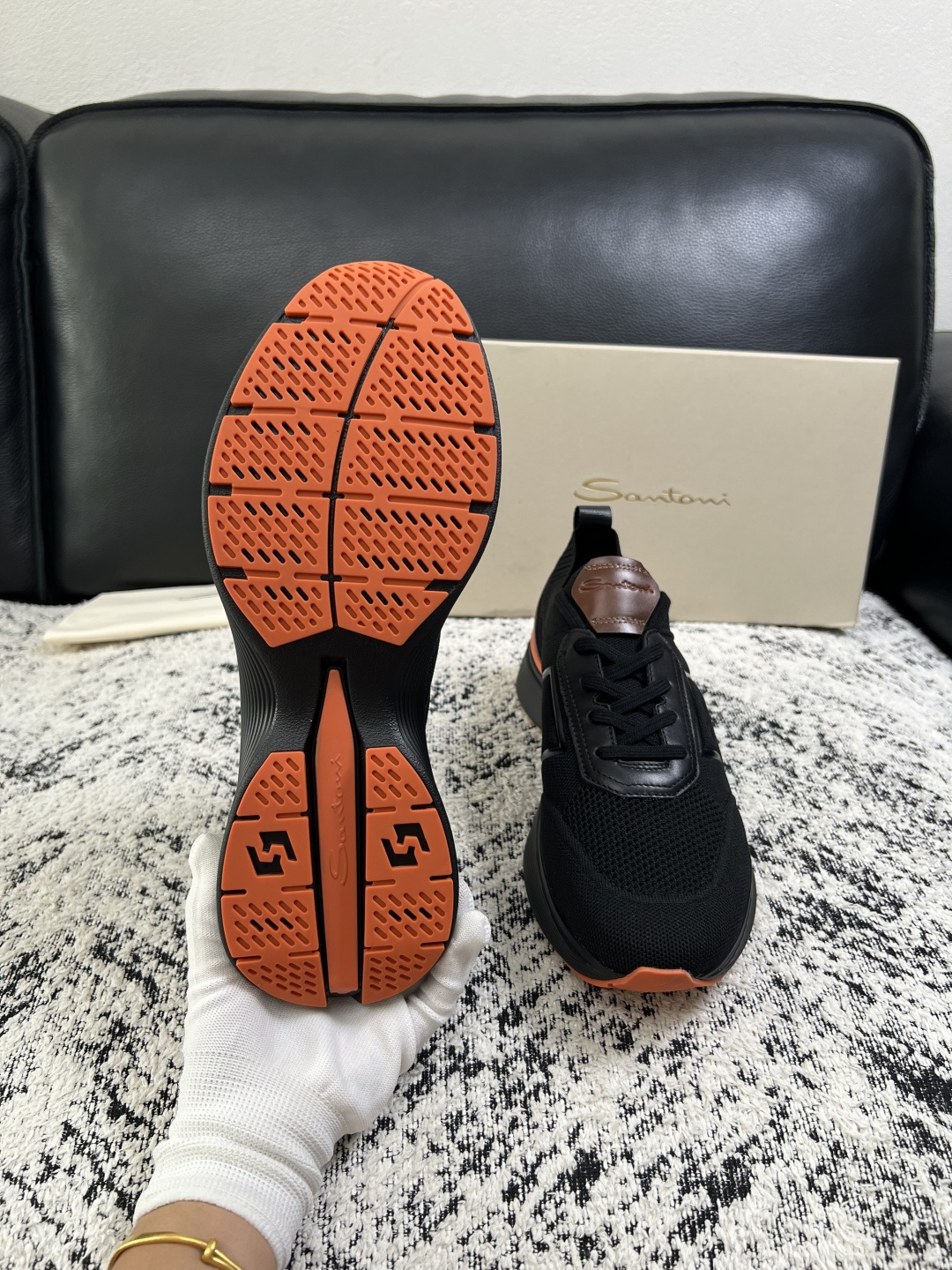 ⚠️只换码不退⚠️    Santoni  高品质    顶级工艺品  圣东尼  专柜新品同步，鞋面意大利进口牛皮拼布面