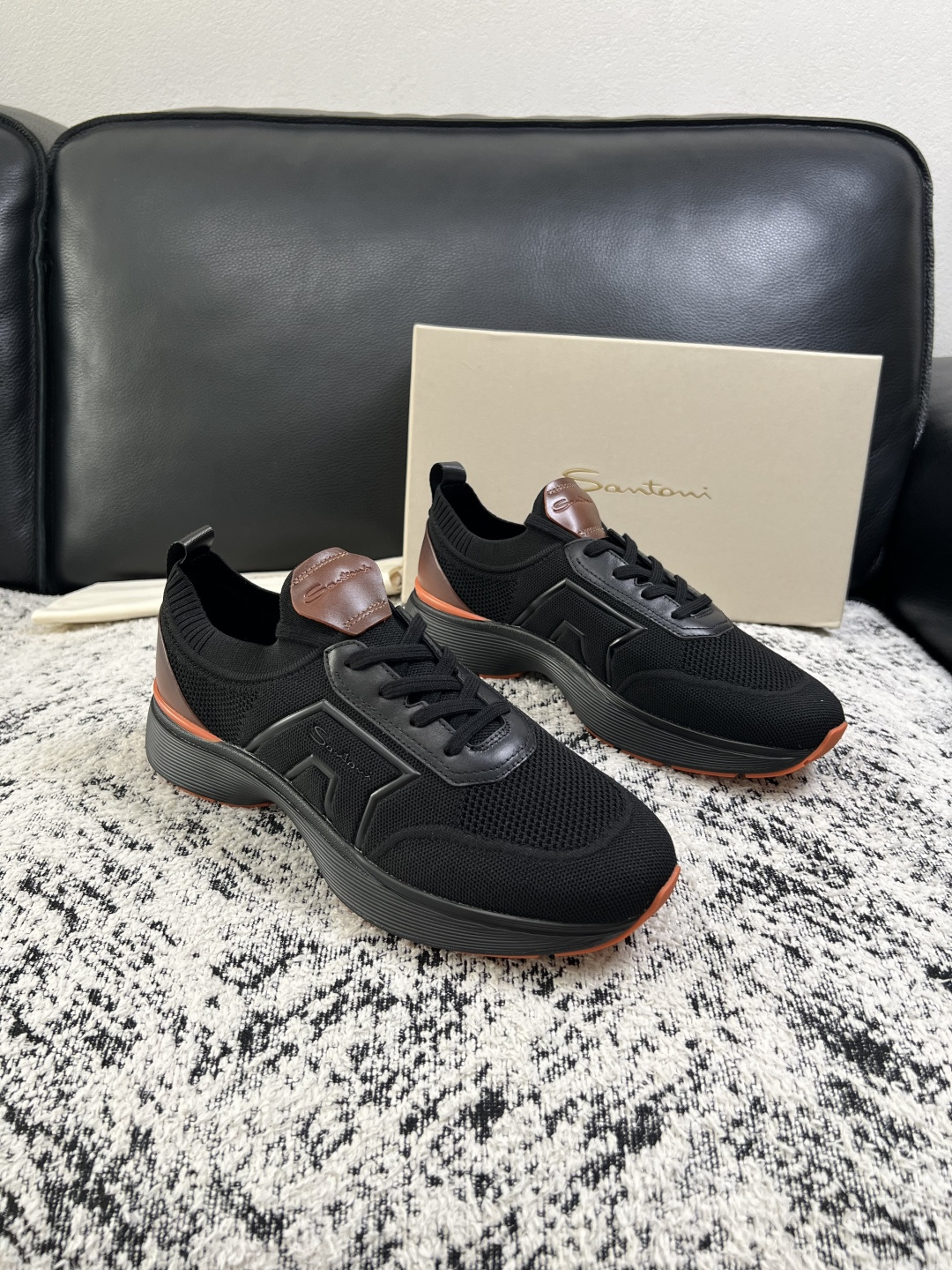 ⚠️只换码不退⚠️    Santoni  高品质    顶级工艺品  圣东尼  专柜新品同步，鞋面意大利进口牛皮拼布面