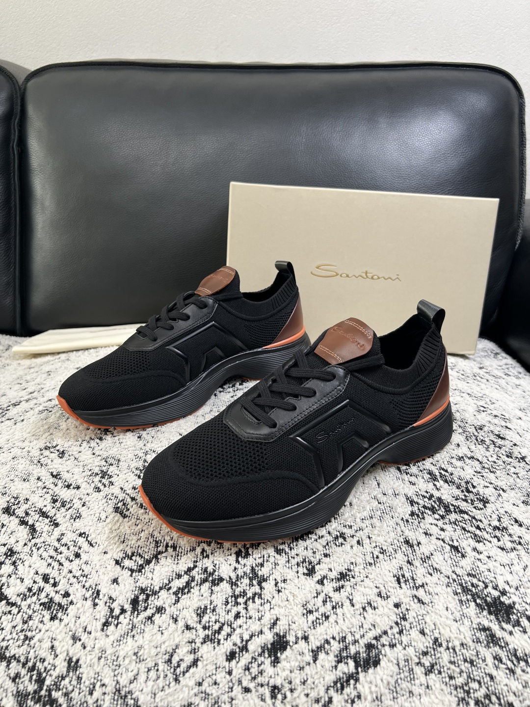 ⚠️只换码不退⚠️    Santoni  高品质    顶级工艺品  圣东尼  专柜新品同步，鞋面意大利进口牛皮拼布面