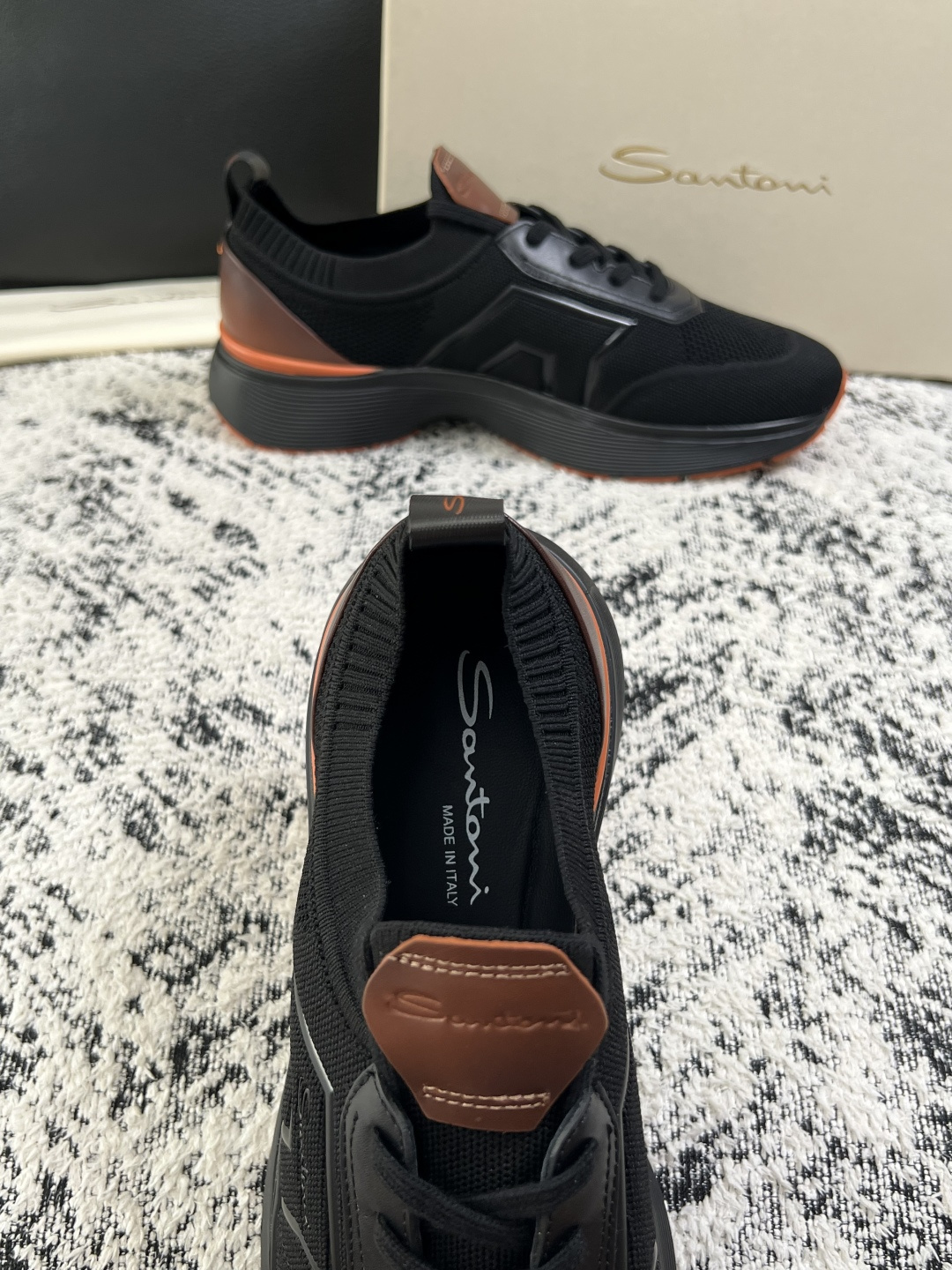 ⚠️只换码不退⚠️    Santoni  高品质    顶级工艺品  圣东尼  专柜新品同步，鞋面意大利进口牛皮拼布面