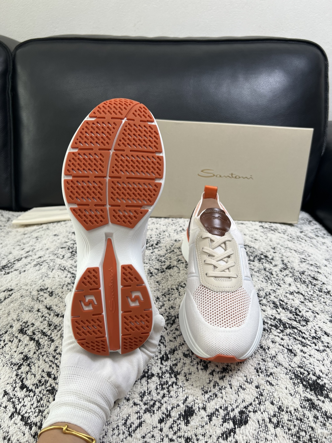 ⚠️只换码不退⚠️    Santoni  高品质    顶级工艺品  圣东尼  专柜新品同步，鞋面意大利进口牛皮拼布面