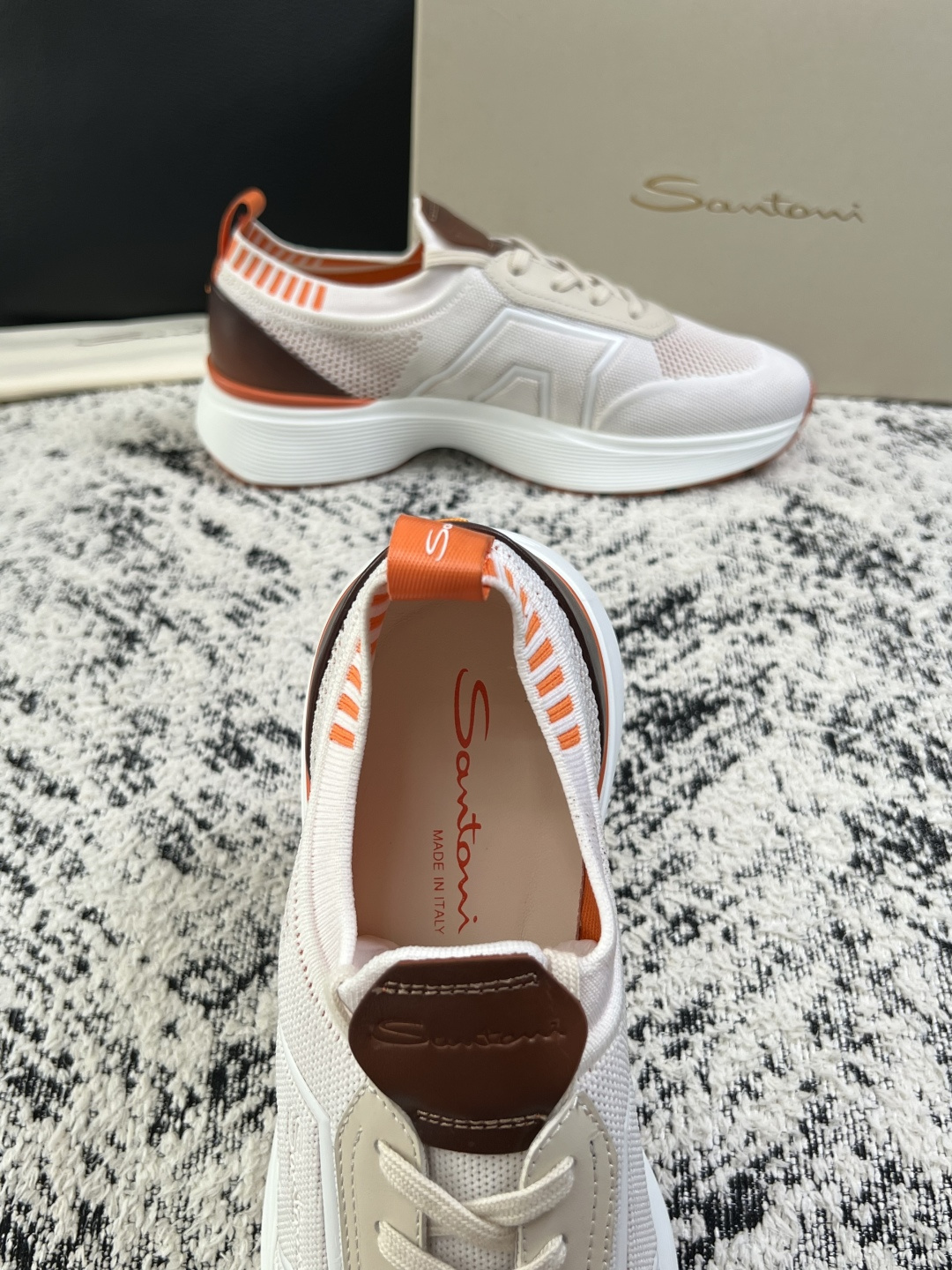 ⚠️只换码不退⚠️    Santoni  高品质    顶级工艺品  圣东尼  专柜新品同步，鞋面意大利进口牛皮拼布面