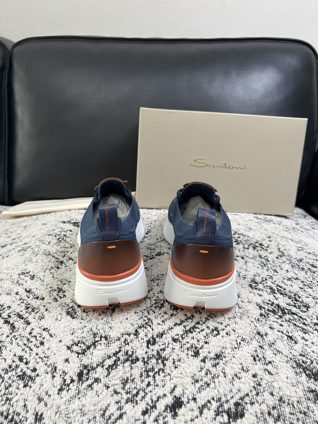 ⚠️只换码不退⚠️    Santoni  高品质    顶级工艺品  圣东尼  专柜新品同步，鞋面意大利进口牛皮拼布面