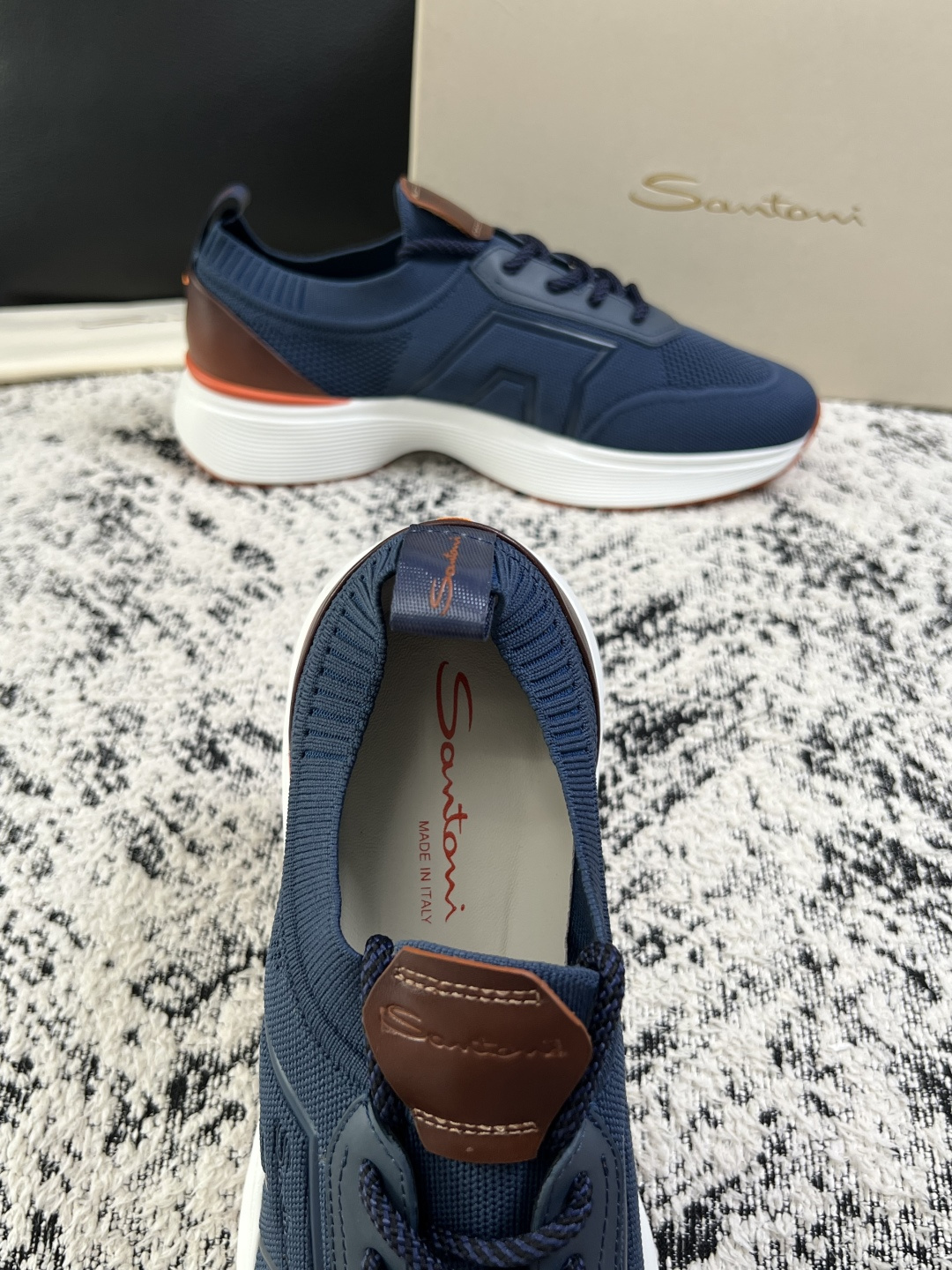 ⚠️只换码不退⚠️    Santoni  高品质    顶级工艺品  圣东尼  专柜新品同步，鞋面意大利进口牛皮拼布面
