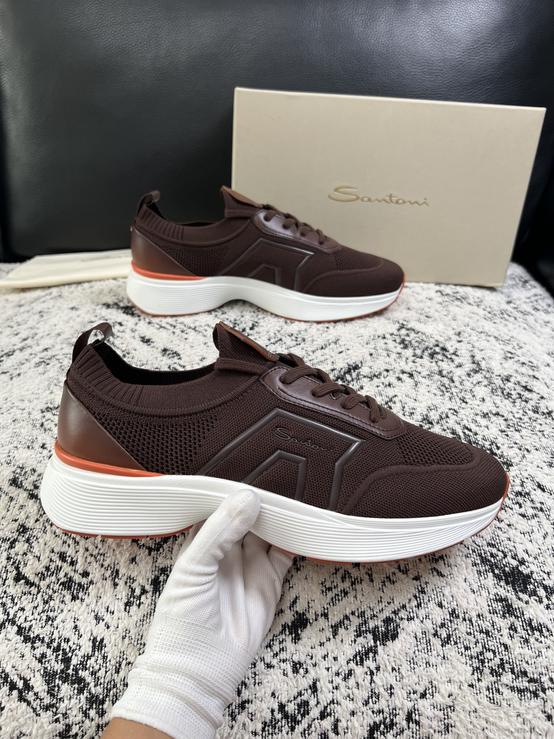 ⚠️只换码不退⚠️    Santoni  高品质    顶级工艺品  圣东尼  专柜新品同步，鞋面意大利进口牛皮拼布面