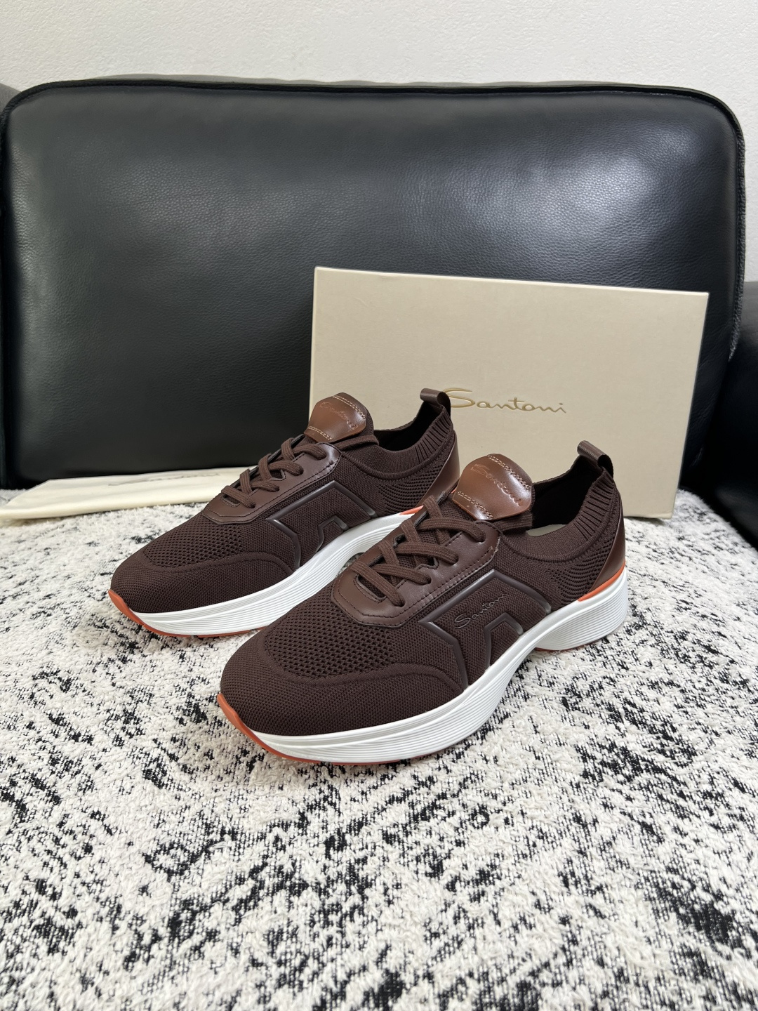 ⚠️只换码不退⚠️    Santoni  高品质    顶级工艺品  圣东尼  专柜新品同步，鞋面意大利进口牛皮拼布面