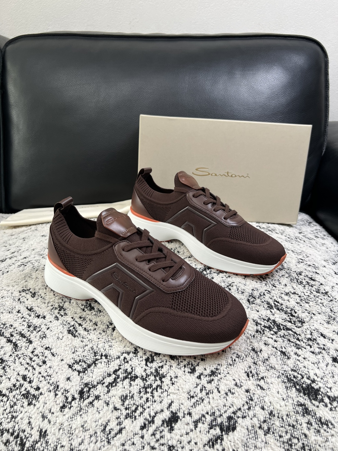 ⚠️只换码不退⚠️    Santoni  高品质    顶级工艺品  圣东尼  专柜新品同步，鞋面意大利进口牛皮拼布面
