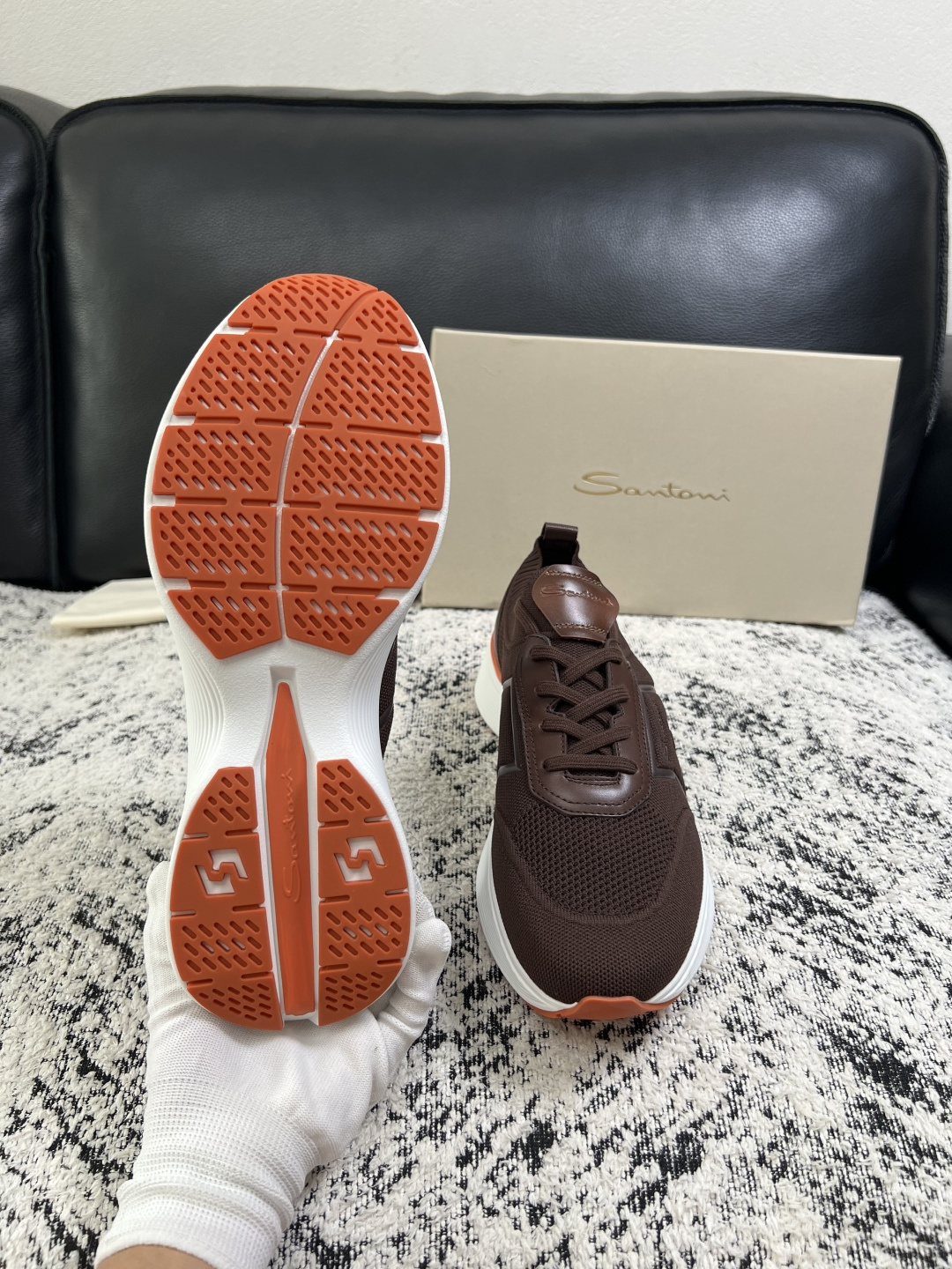 ⚠️只换码不退⚠️    Santoni  高品质    顶级工艺品  圣东尼  专柜新品同步，鞋面意大利进口牛皮拼布面