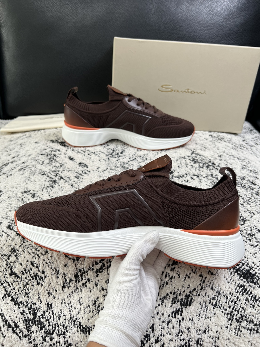 ⚠️只换码不退⚠️    Santoni  高品质    顶级工艺品  圣东尼  专柜新品同步，鞋面意大利进口牛皮拼布面