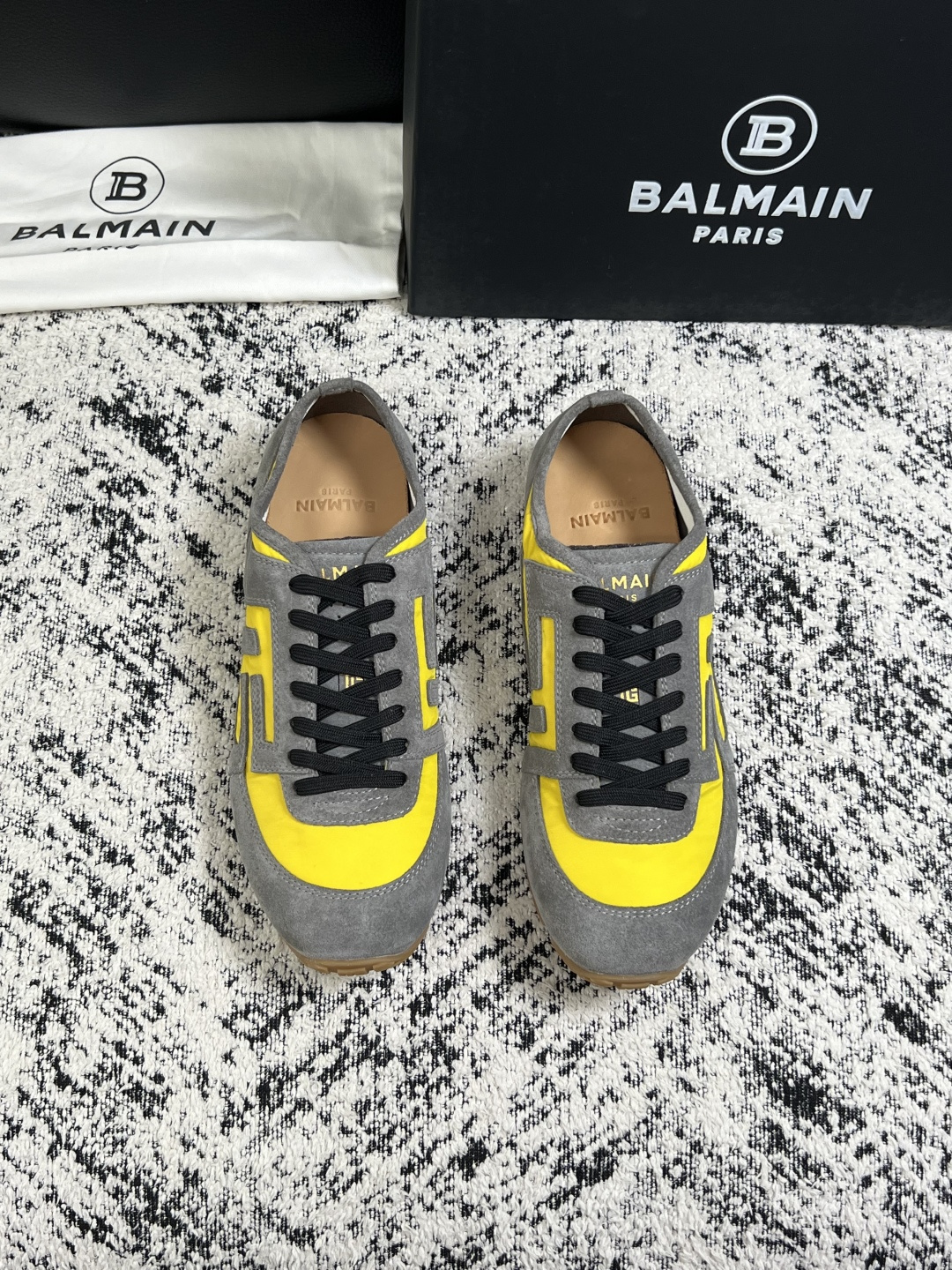 ⚠️只换码不退⚠️    BALMAIN  高品质  顶级工艺品  巴尔曼  专柜新品同步，鞋面意大利进口牛皮拼布面料，