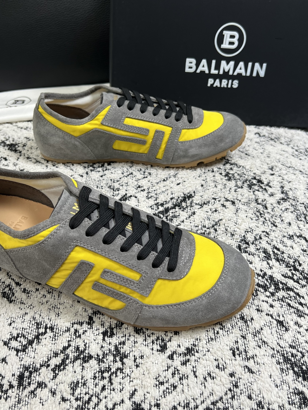 ⚠️只换码不退⚠️    BALMAIN  高品质  顶级工艺品  巴尔曼  专柜新品同步，鞋面意大利进口牛皮拼布面料，