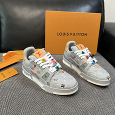 Lv 高品质 顶级工艺品 路易威登,运动板鞋专柜同步,鞋面意大利进口,高品质拼接缤纷色彩复杂工艺品,进口网布里垫柔 Lv 高品质 顶级工艺品 路易威登,运动板鞋专柜同步,鞋面意大利进口,高品质拼接缤纷色彩复杂工艺品,进口网布里垫柔
