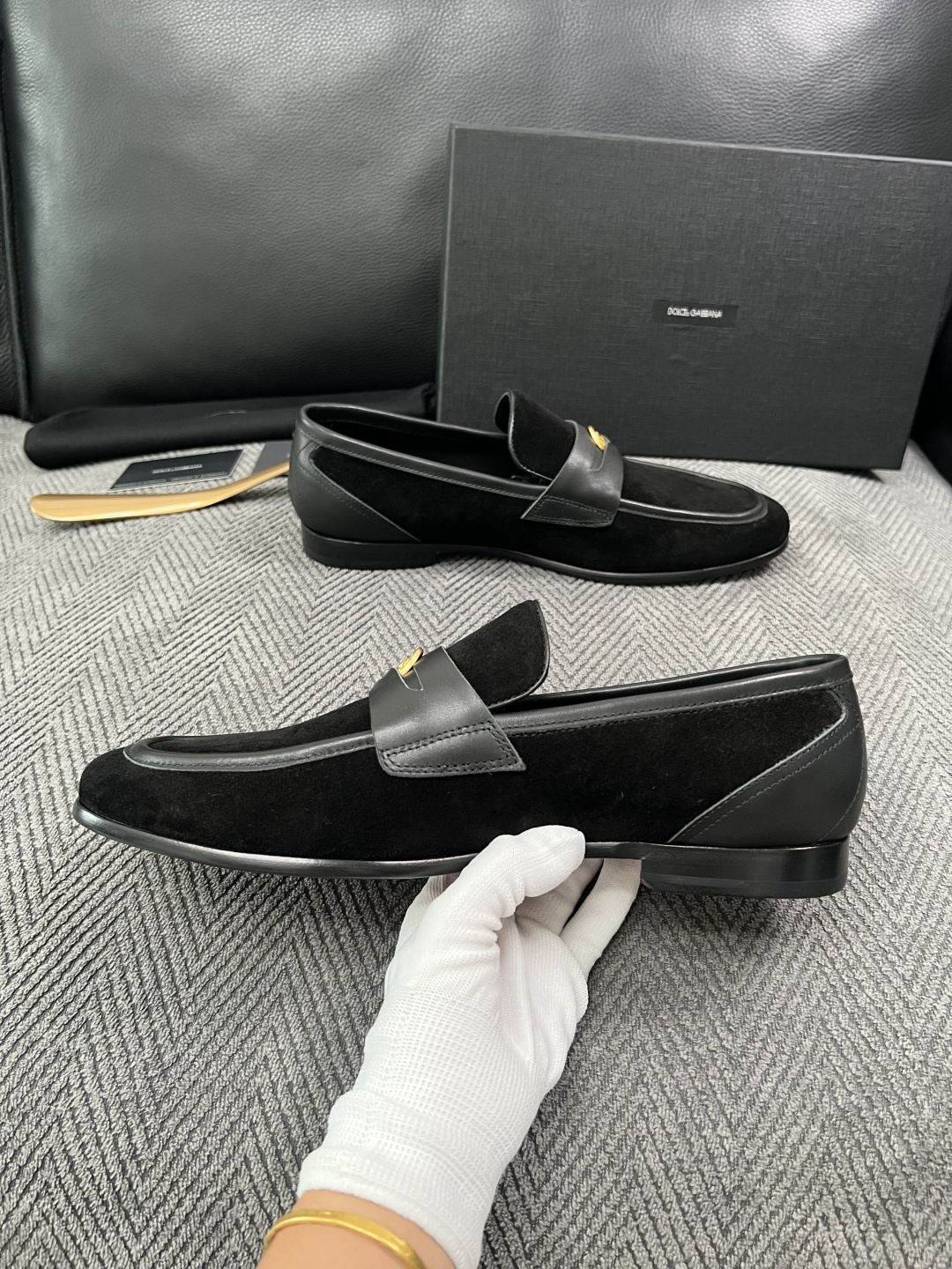 Dolce & Gabbana   高品质  顶级工艺品  杜嘉班纳  爆款皮鞋专柜新品同步，鞋面意大利进口牛皮面料，高
