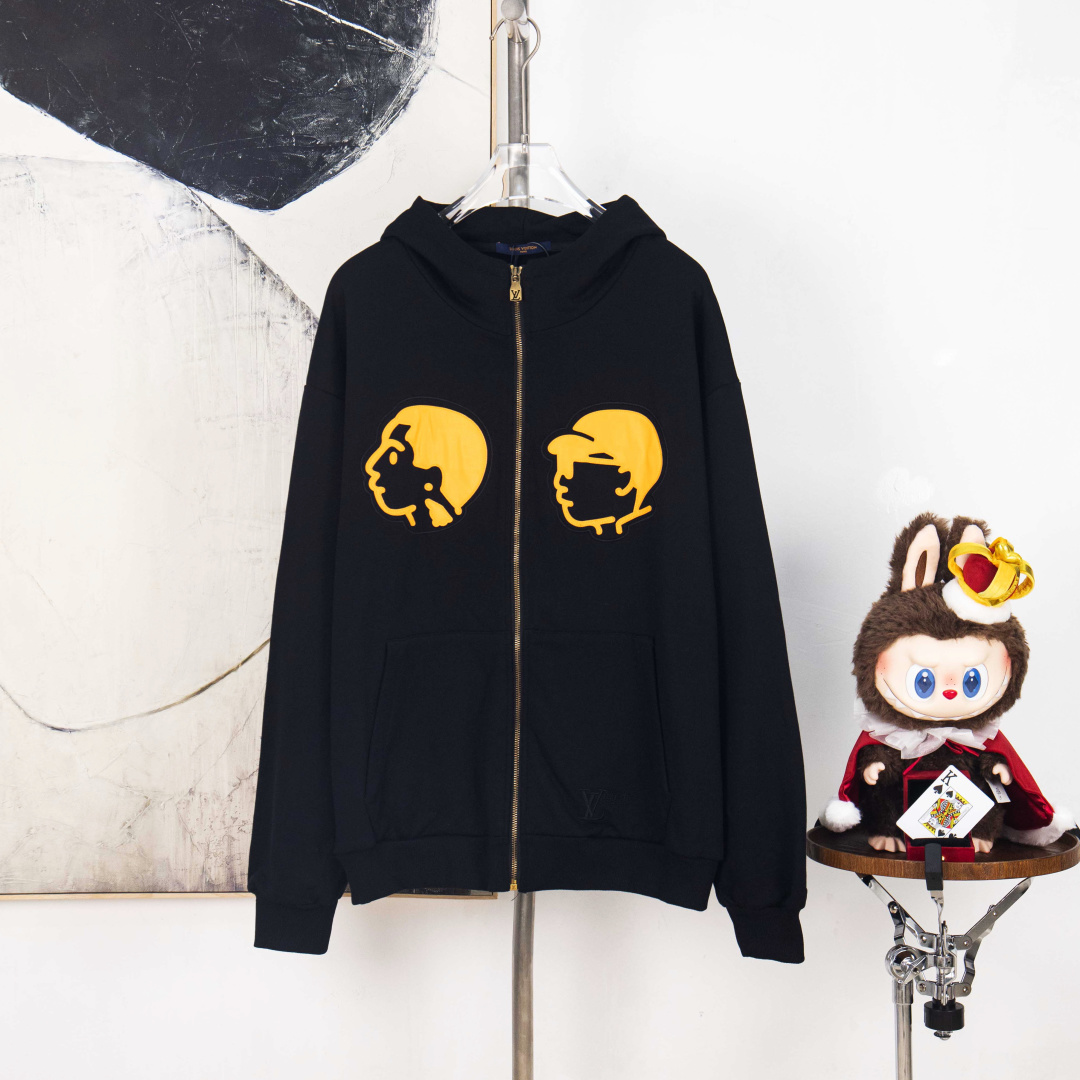 Versión P260 zp [suministro exclusivo] Chaqueta bordada con retrato nigo de marca compartida de LOUIS VUITTON Tejido: C…