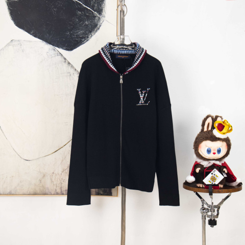 Louis Vuitton Chaqueta de Punto con Cremallera y Bordado de Logotipo 1 Louis Vuitton Chaqueta de Punto con Cremallera y Bordado de Logotipo
