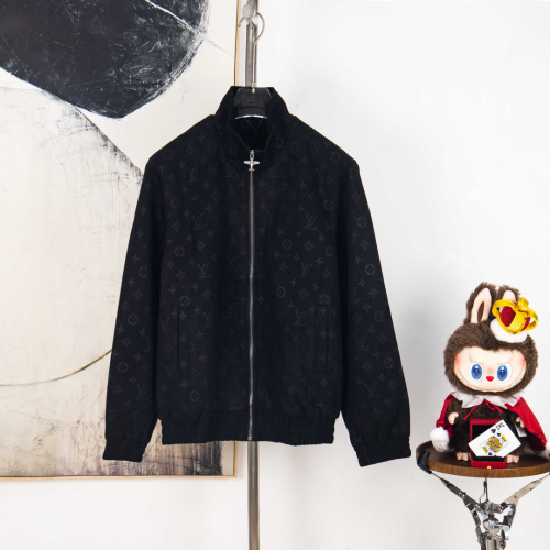 Louis Vuitton 2025 Early Spring Suede Jacket with Embossed Monogram 1 Louis Vuitton 2025 Early Spring Suede Jacket with Embossed Monogram