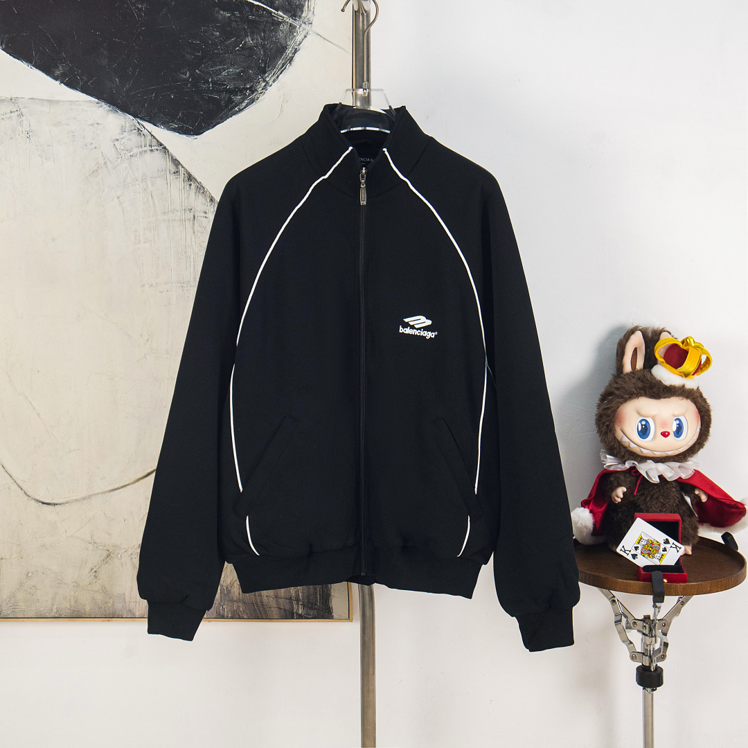 P185 versión zp [suministro exclusivo] BALENCIAGA/24ss París conjunto estilo campus serie 3B sudadera con cuello alto y…