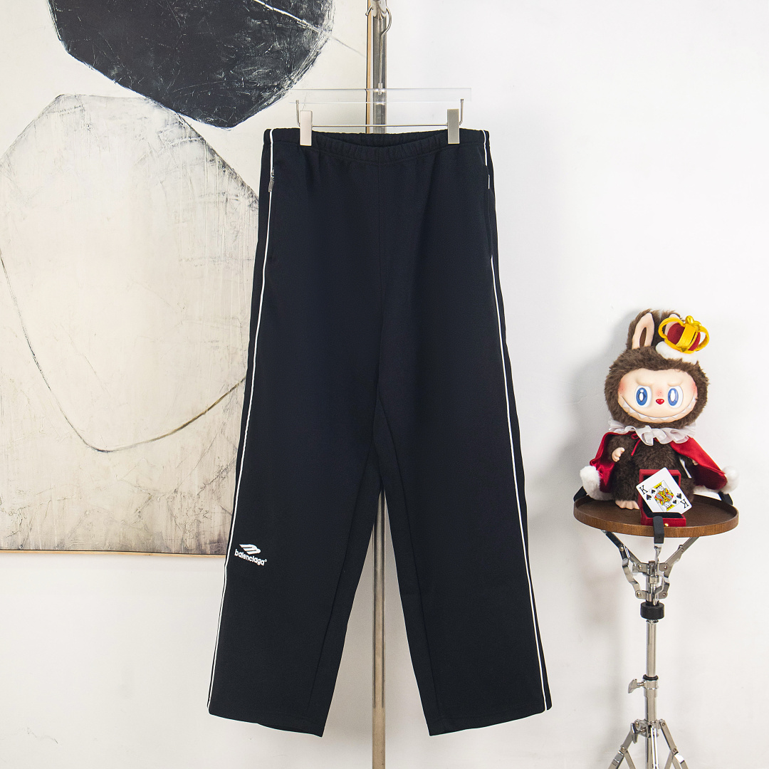 P155 versión zp [suministro exclusivo] BALENCIAGA/24ss París conjunto estilo campus serie 3B pantalones deportivos anch…