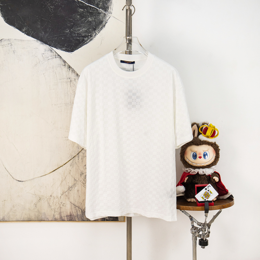 P80 versión zp [suministro exclusivo] Louis Vuitton/Luis Vuitton camiseta de manga corta de cuello redondo de alta cali…