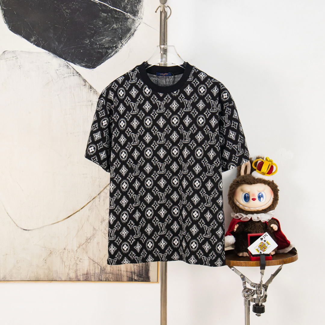 P85 versión zp [suministro exclusivo] Louis Vuitton/Luis Vuitton camiseta de manga corta de cuello redondo de alta cali…