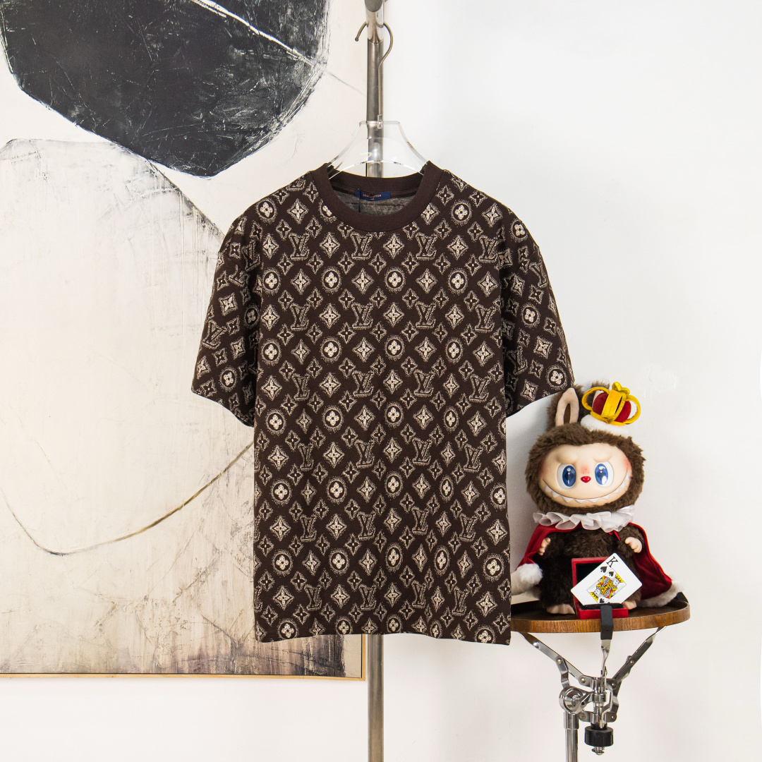 P85 Versión zp [suministro exclusivo] Louis Vuitton / Luis Vuitton Camiseta de manga corta de cuello redondo de alta ca…