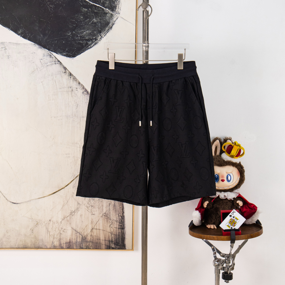 Versión P95 zp [suministro exclusivo] Louis Vuitton/Louis Vuitton pantalones cortos casuales de toalla bordada personal…