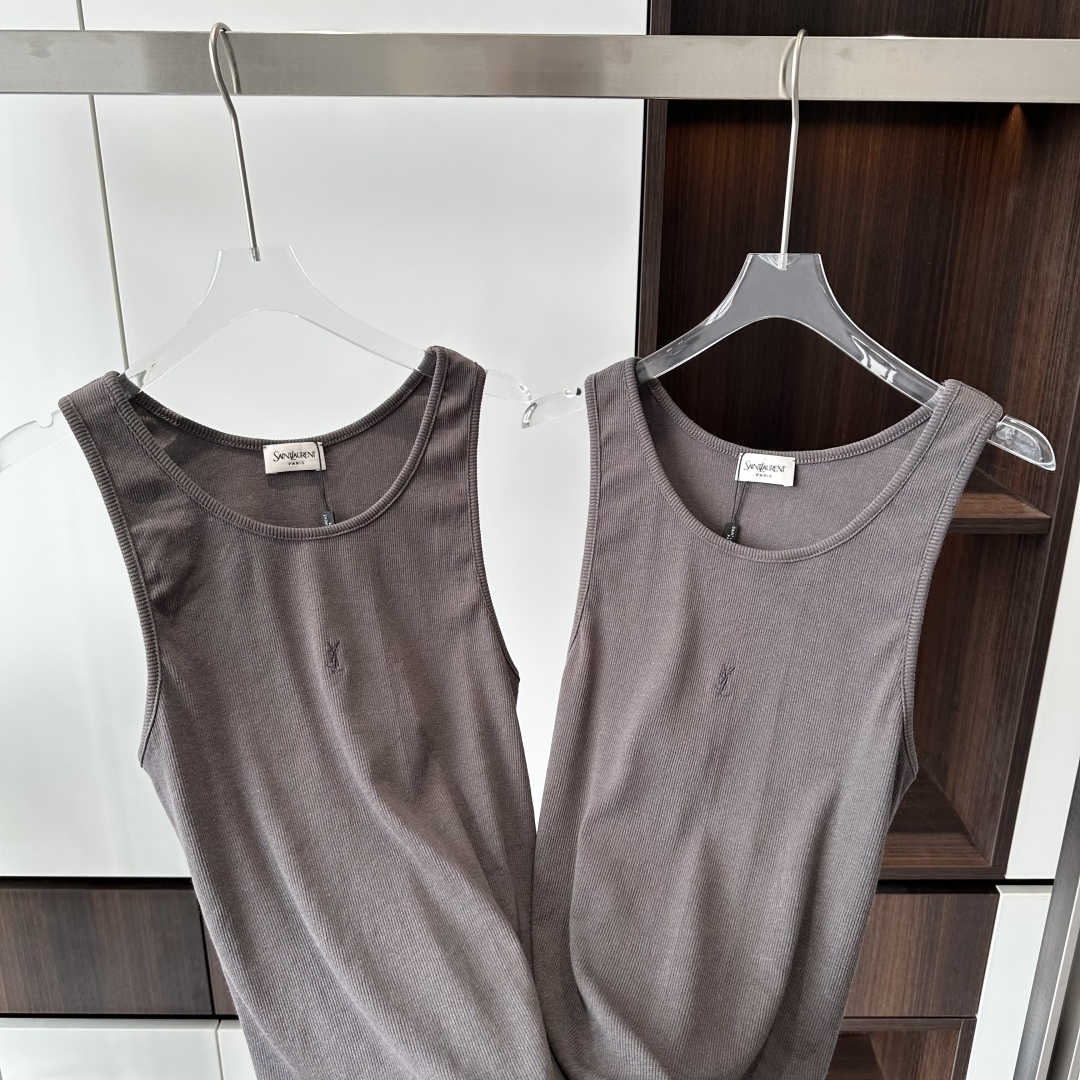 Yves Saint Laurent Embroidered Tank Top - Unisex, High-Quality Replica 7 cmp i1744822518149 7753 0 5