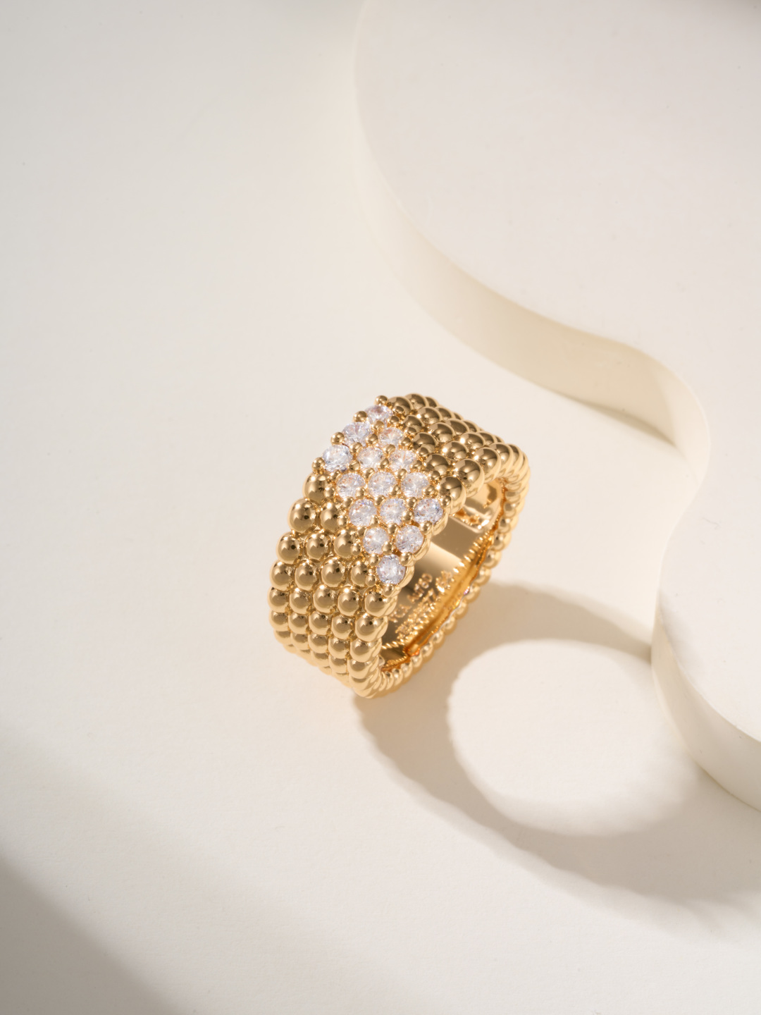 Van Cleef & Arpels Perlee Diamonds Ring, Gold Bead and Diamond Ring 6 cmp i1747935800166 7515 0 3
