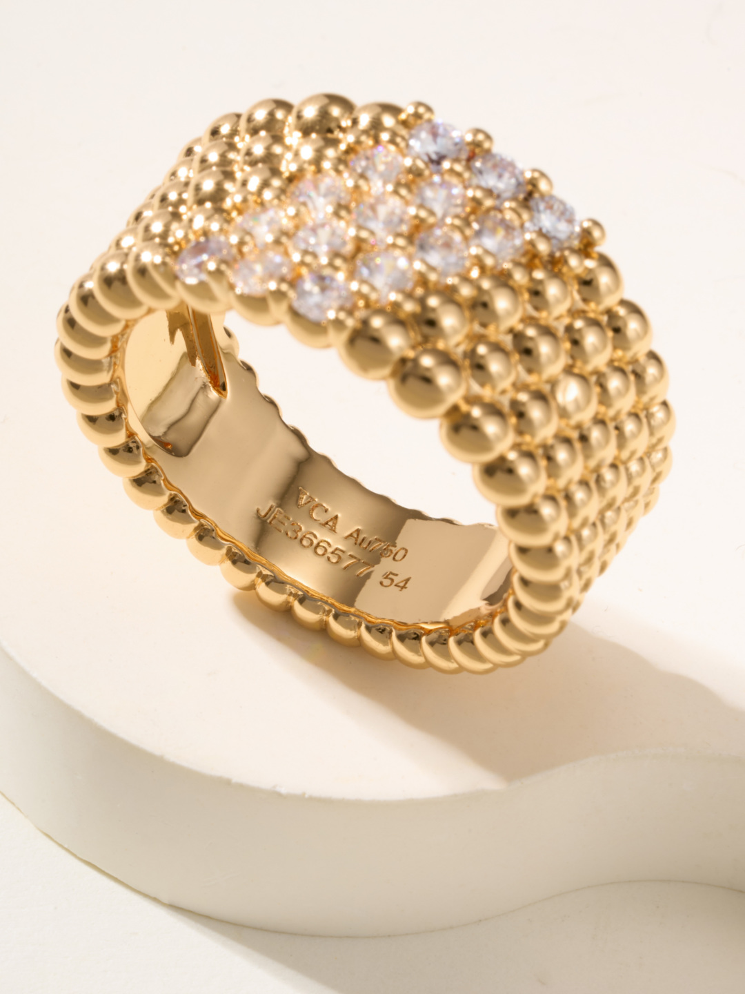 Van Cleef & Arpels Perlee Diamonds Ring, Gold Bead and Diamond Ring 11 cmp i1747935800198 8979 0 6