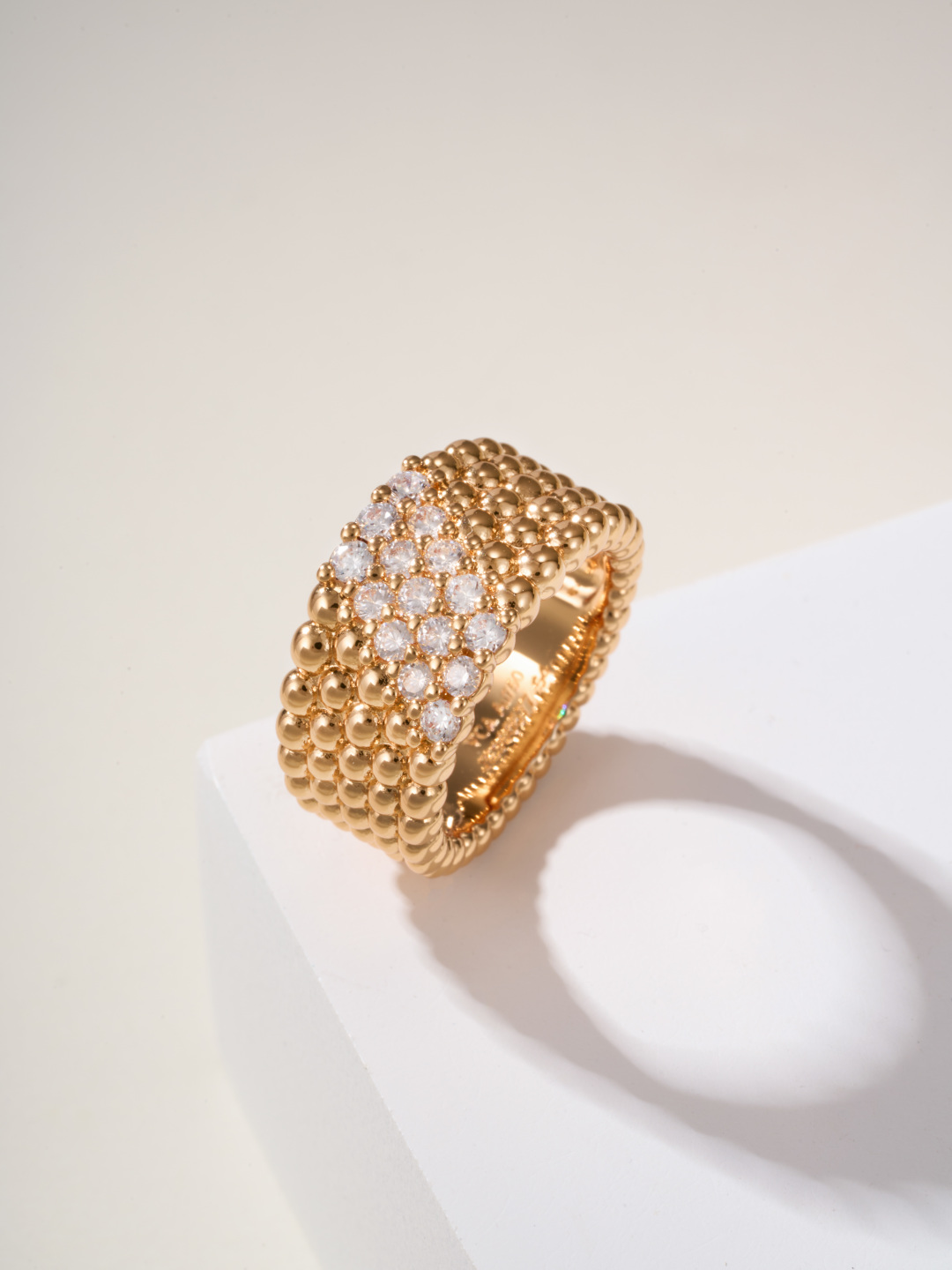Van Cleef & Arpels Perlee Diamonds Ring, Gold Bead and Diamond Ring 13 cmp i1747935800320 9139 0 10