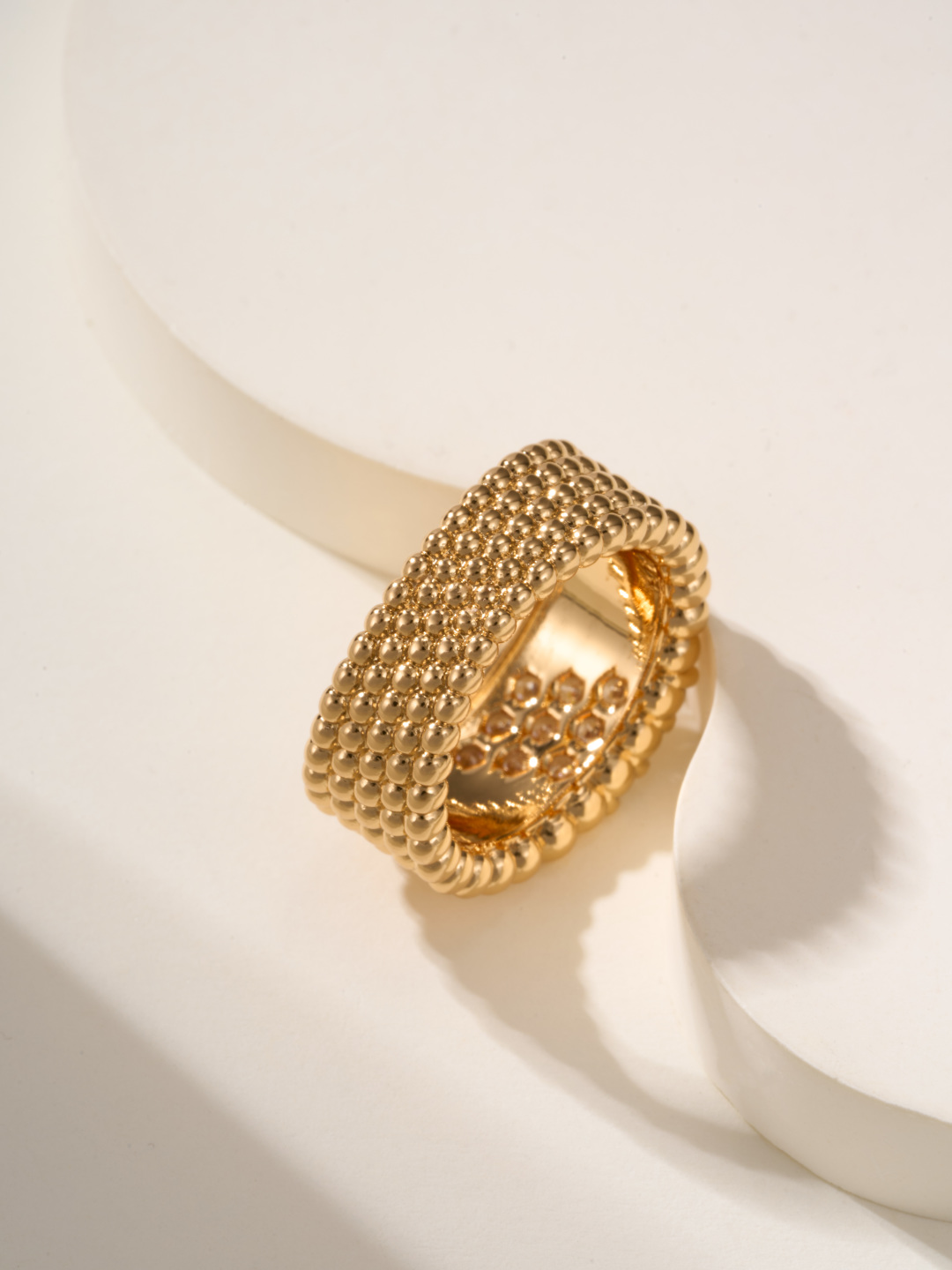 Van Cleef & Arpels Perlee Diamonds Ring, Gold Bead and Diamond Ring 14 cmp i1747935815628 9854 0 11