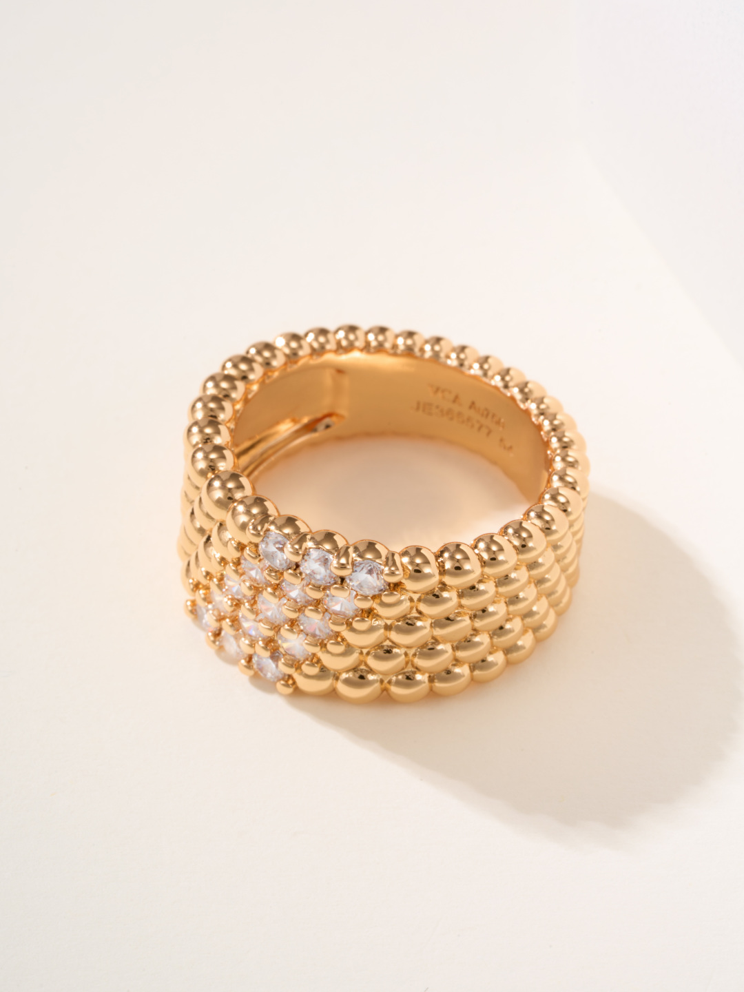 Van Cleef & Arpels Perlee Diamonds Ring, Gold Bead and Diamond Ring 9 cmp i1747935815644 9140 0 12