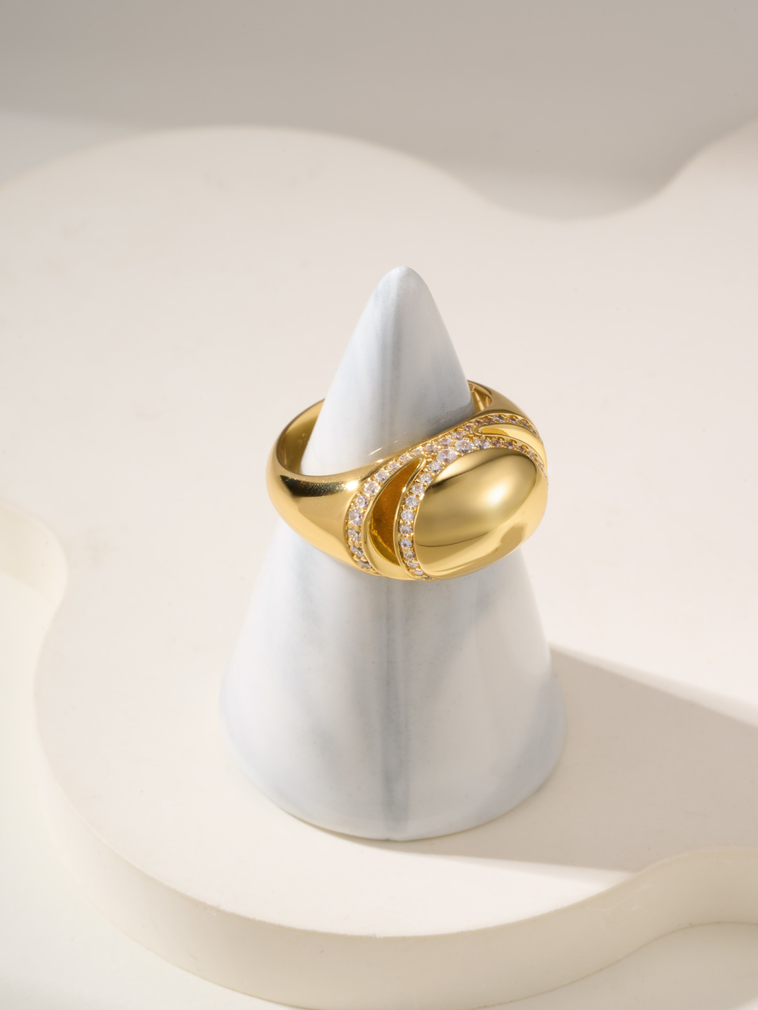 Bulgari Cabochon Ring: Gold & Diamond Accent, Sizes 6-9, Timeless Elegance 3 cmp i1747936793437 8989 0 0
