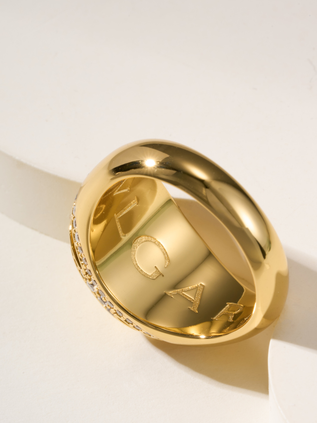 Bulgari Cabochon Ring: Gold & Diamond Accent, Sizes 6-9, Timeless Elegance 11 cmp i1747936793531 3168 0 4