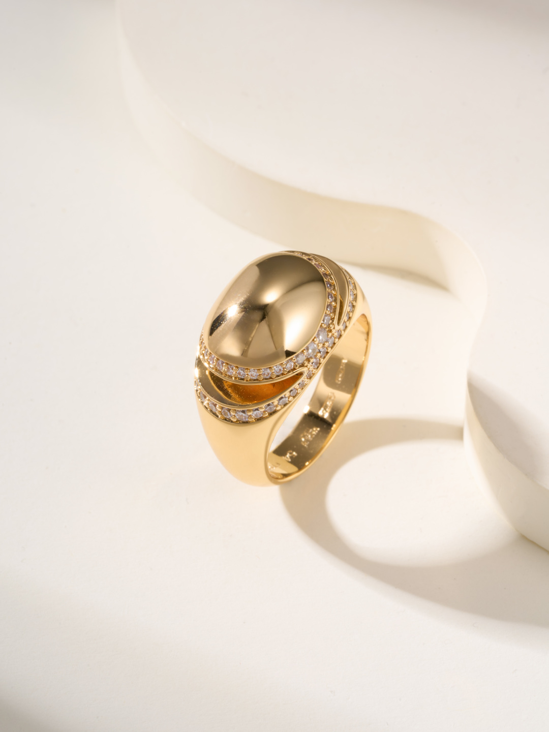 Bulgari Cabochon Ring: Gold & Diamond Accent, Sizes 6-9, Timeless Elegance 7 cmp i1747936800857 2201 0 11