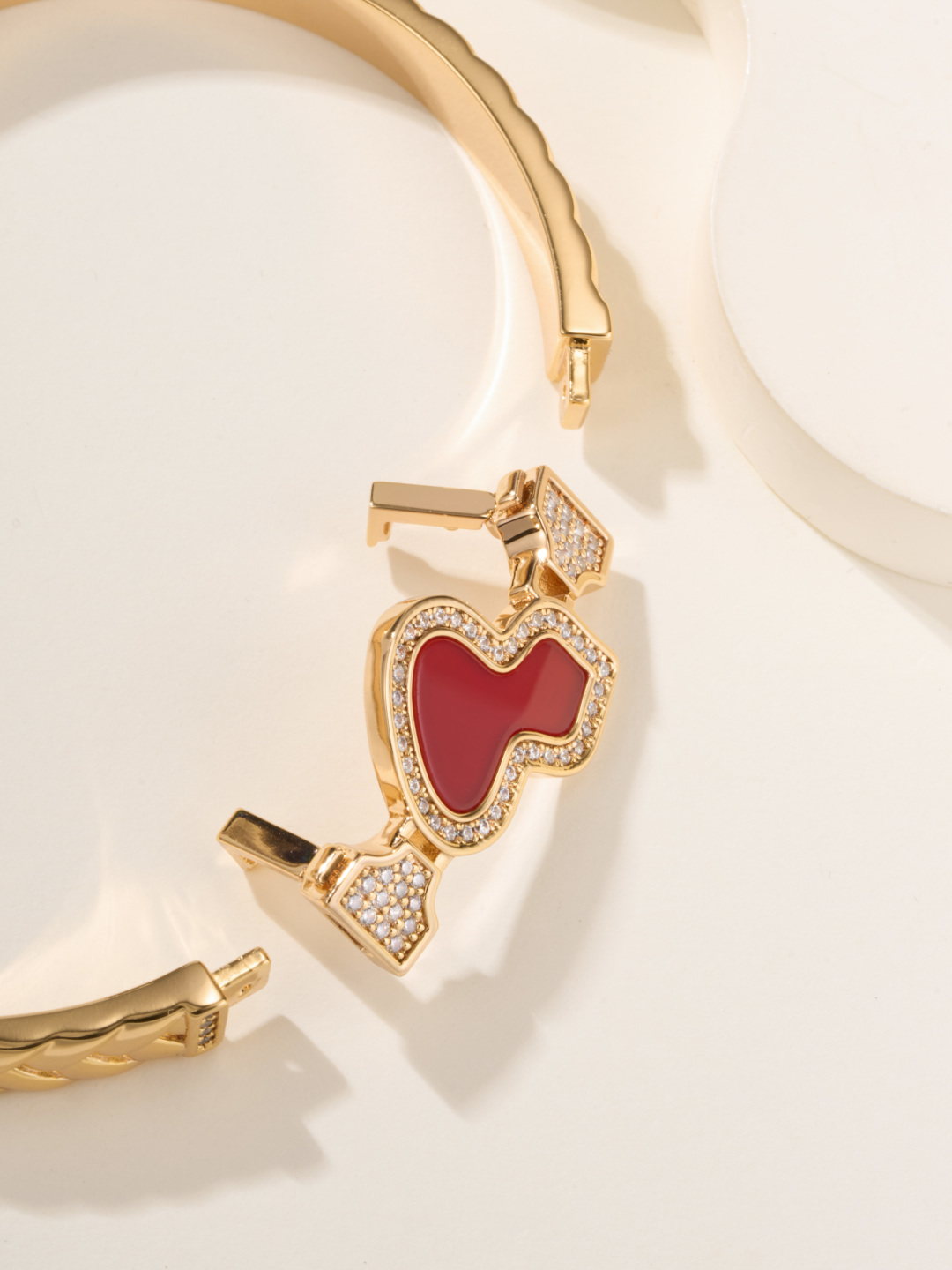 QEelin Wulu Bracelet, Gold Bangle with Diamond Accents - Size 17 8 cmp i1747937483812 3899 0 7