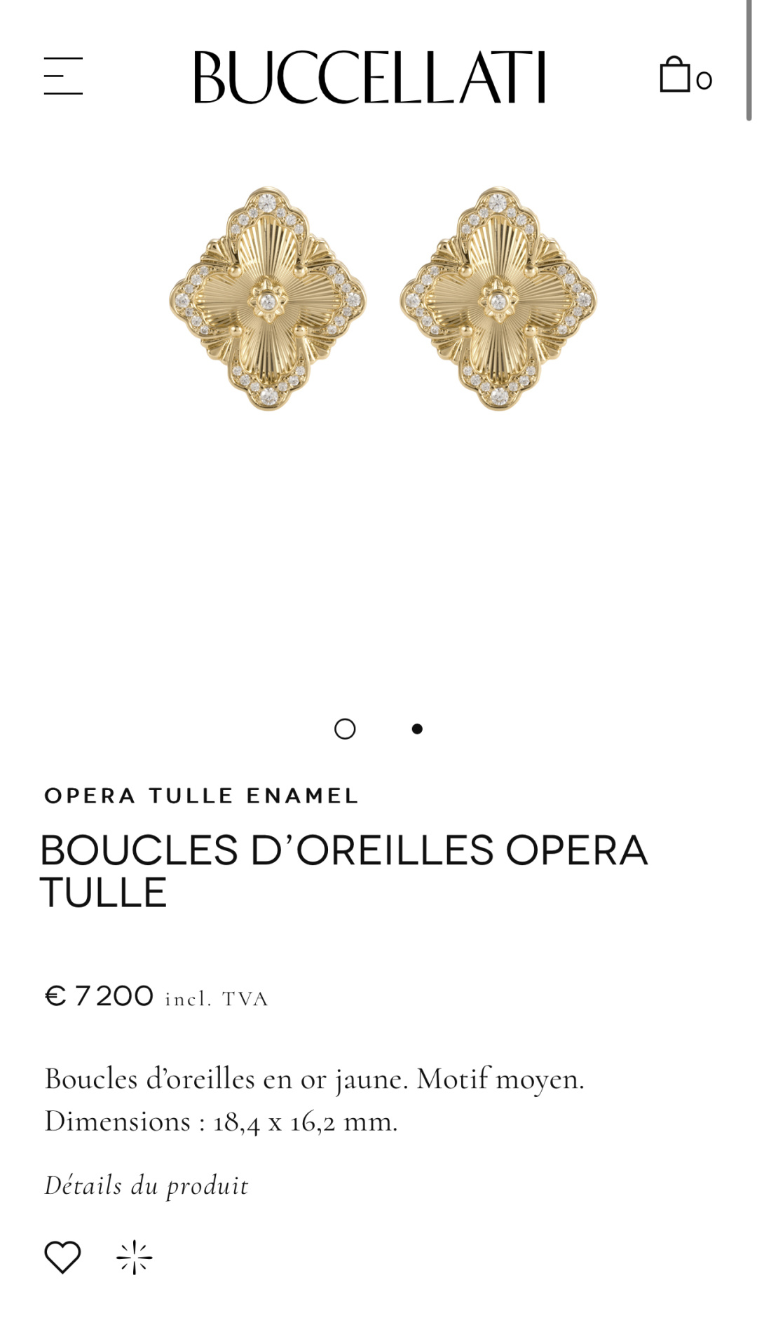 (大号耳拍款)
复古花卉Opera Tulle button耳环,作为首饰界的人间富贵,作为比爱马仕还难