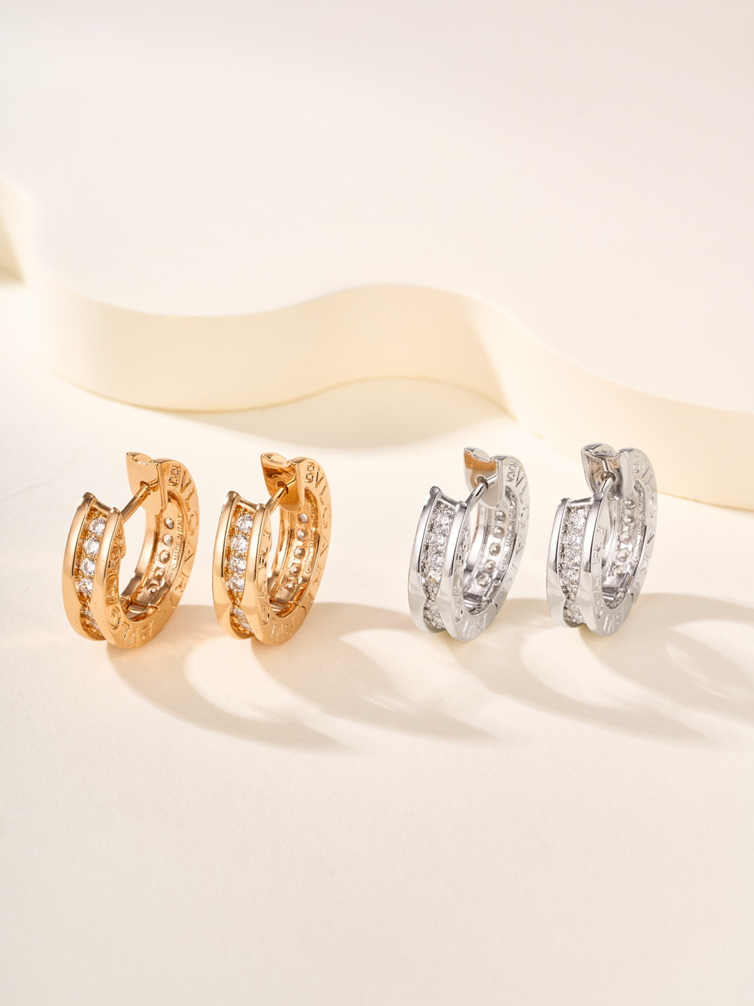 Bvlgari B.zero1 Earrings Diamond Spiral