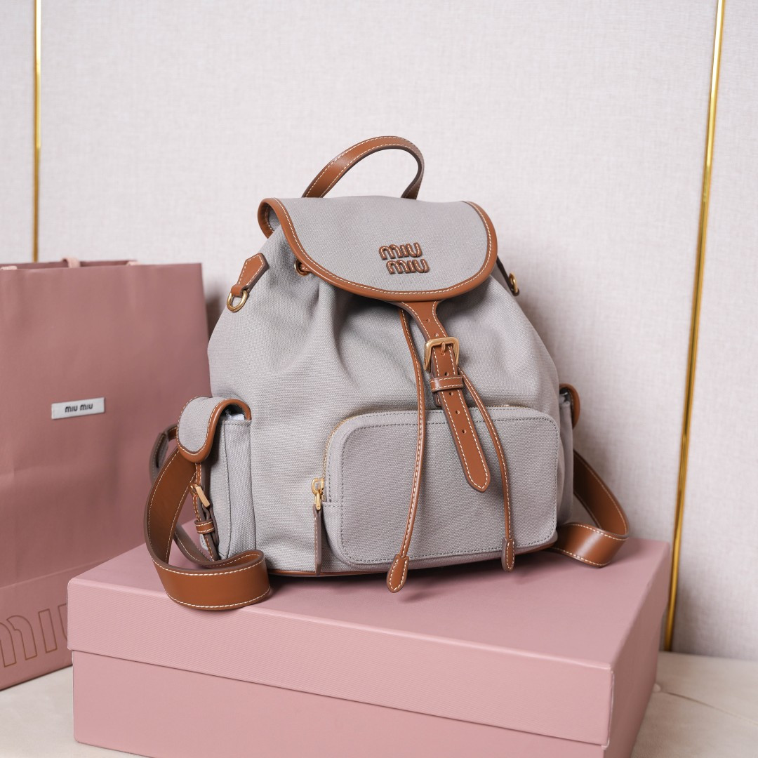 Miu Miu Hot sale at miumiu counters. Hot sale at miumiu counters. Hot sale at miumiu counters. New college style backpack.