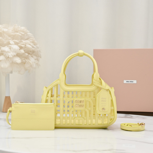 Miu Miu Woven Nappa Leather Handbag with Pouch, Detachable Shoulder Strap 1 Miu Miu Woven Nappa Leather Handbag with Pouch, Detachable Shoulder Strap
