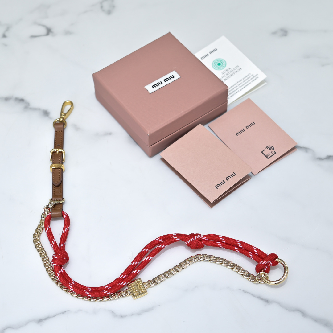 Miu Miu Style Red Leather Chain Bag Lookbook Reference image 2