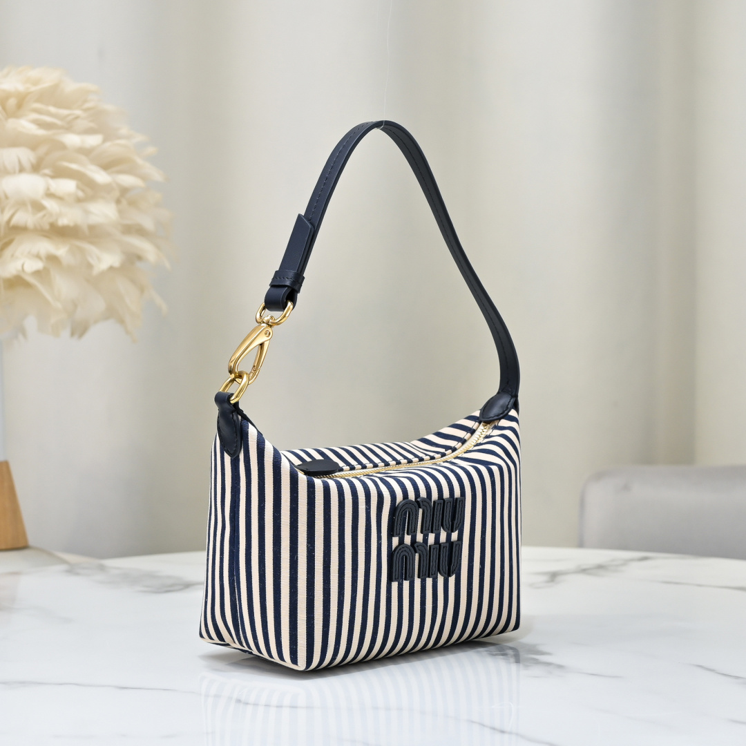 Miu Miu Style Blue Canvas Bag Lookbook Reference image 2